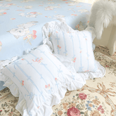 Girly Ruffle Throw Pillow Cover